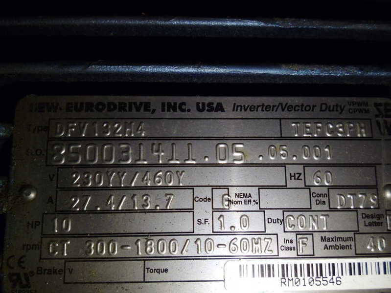 SEW-EURODRIVE R137DV132M4 MOTOR DFV132M4 TEFC3PH  NSNP