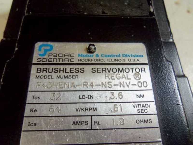 PACIFIC SCIENTIFIC F43HENA-R4-NS-NV-00 SERVO MOTOR  UNMP