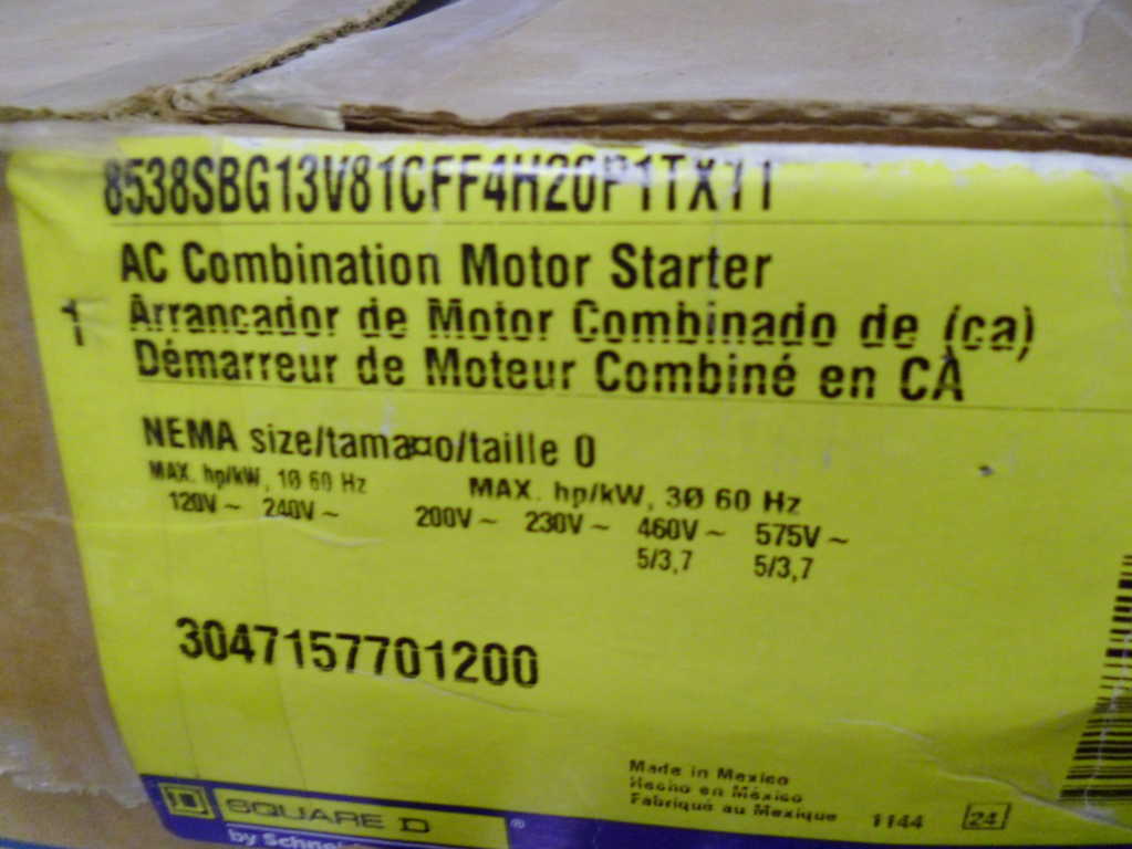 Square D 8538-SBG13V81CFF4H20P1TX11 NSFP ** GENUINE **