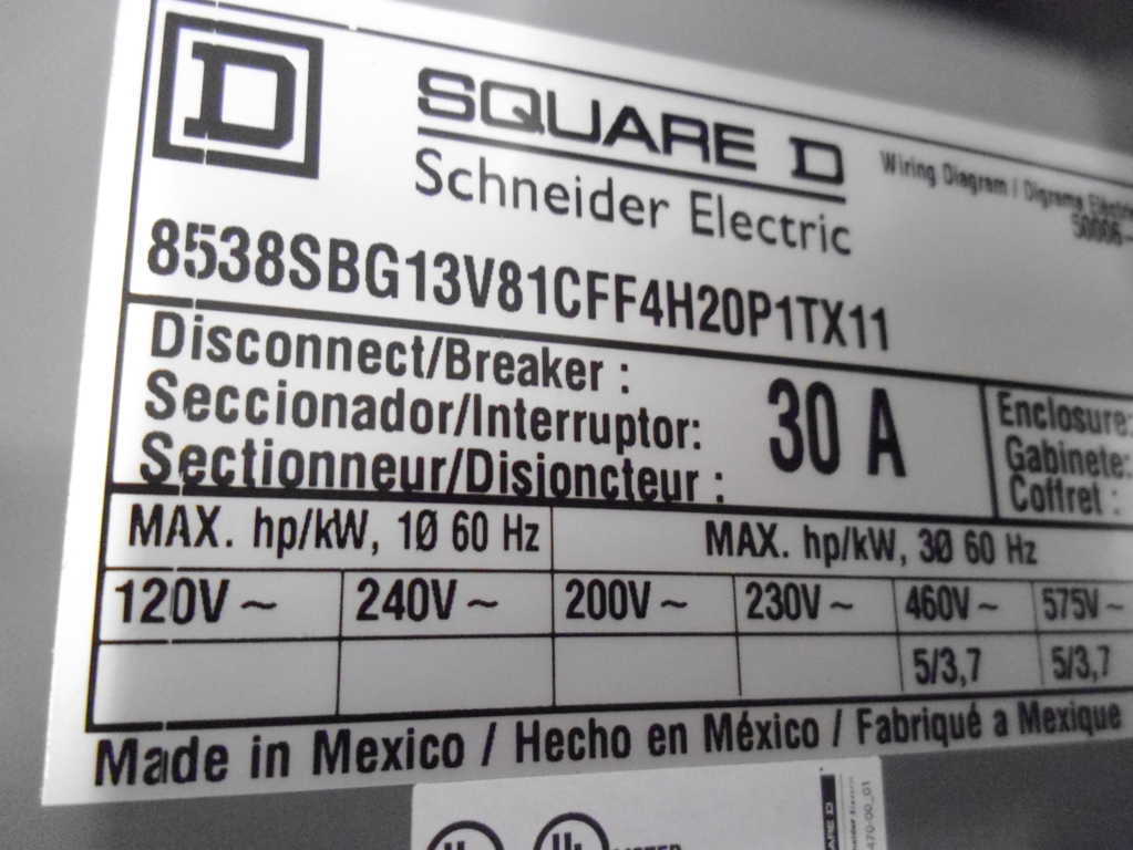 Square D 8538-SBG13V81CFF4H20P1TX11 NSFP ** GENUINE **