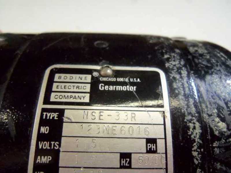 BODINE NSE-33R GEAR MOTOR  UNMP
