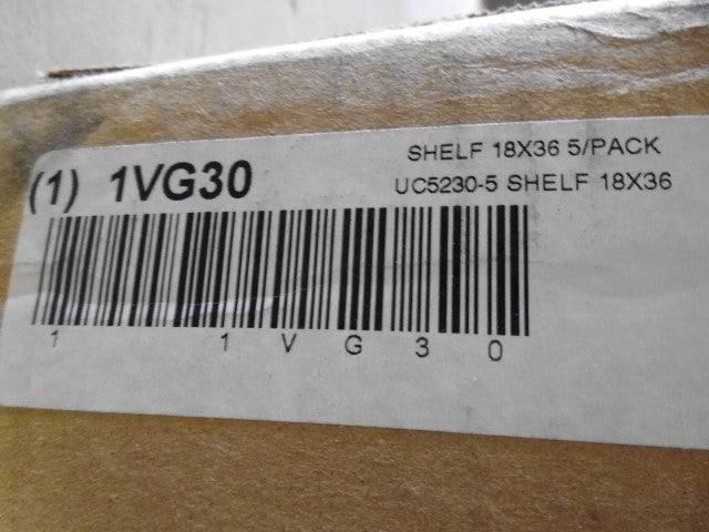 LOT OF 5 EDSAL 1VG30 SHELF 18x36 *NEW IN BOX*