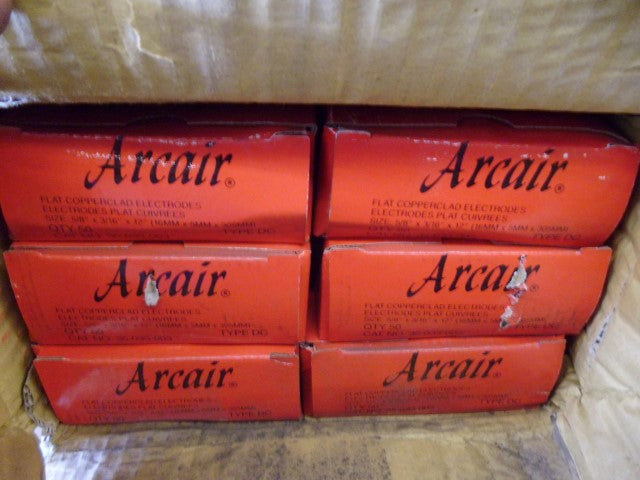LOT OF 50 ARCAIR 35-033-003 FLAT COPPERCLAD ELECTRODES *NEW IN BOX*
