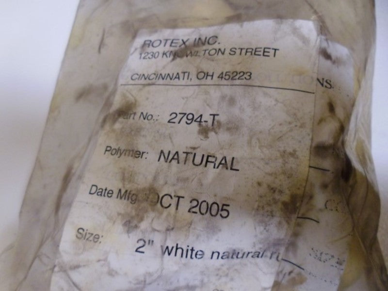 LOT OF 30 ROTEX 2794-T 2" WHITE NATURAL NSNP IN BAG