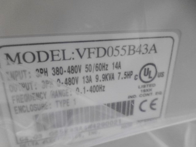 DELTA ELECTRONICS VFD055B43A DRIVE * NEW IN BOX