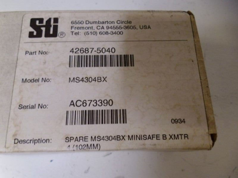 STI 42687-5040 LIGHT CURTAIN MS4304BX  NSMP