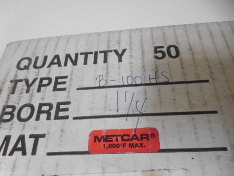 LOT OF 50 METCAR B-100HS 1-1/4 NSMP