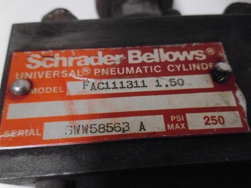 SCHRADER BELLOWS FAC111311 1.50 PNEUMATIC CYLINDER (AS PICTURED)  UNMP