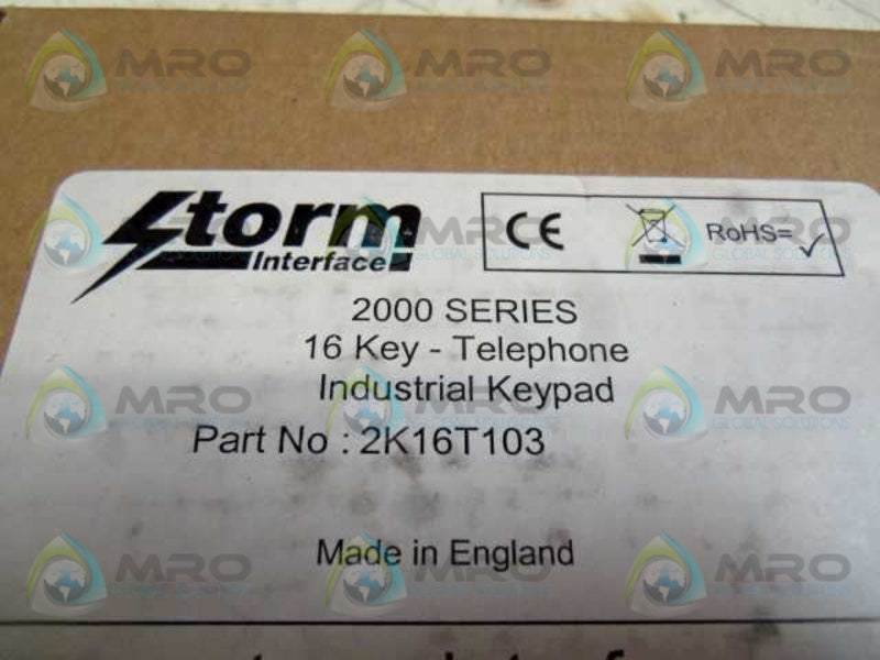 STORM INTERFACE 2K16T103  NSMP