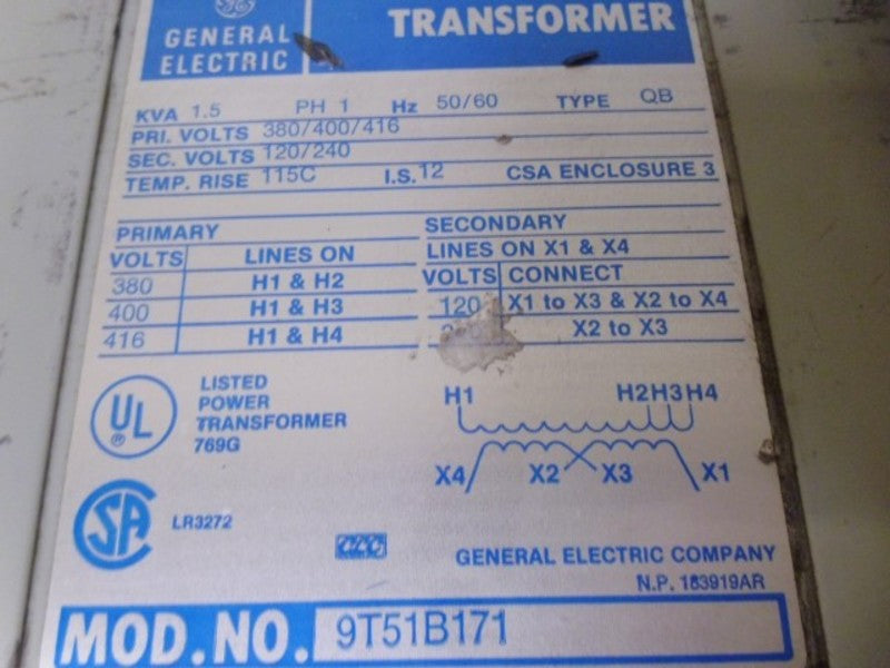 GENERAL ELECTRIC 9T51B171 (AS PICTURED)  NSNP