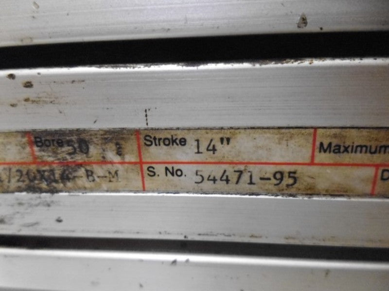 HOERBIGER 50-2021/20X14-B-M AIR CYLINDER BORE 50 STROKE 14"  UNMP