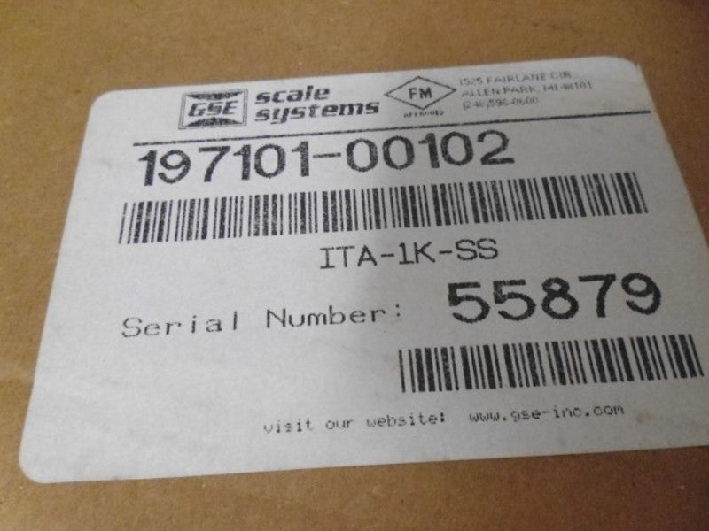 GSE ITA-1K-SS SCALE SYSTEMS  NSMP