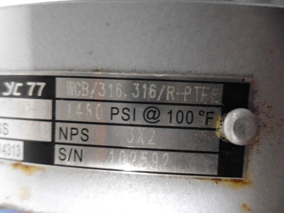 NEWCO YC77 56F-CB4-RP-NC-FS VALVE WCB/316.316/R-PTFE 1480 PSI * NEW NO BOX *