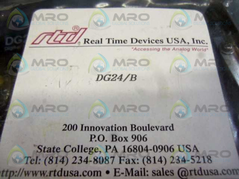 RTD DG24 DIGITAL I/O CONTROL BOARD  UNMP