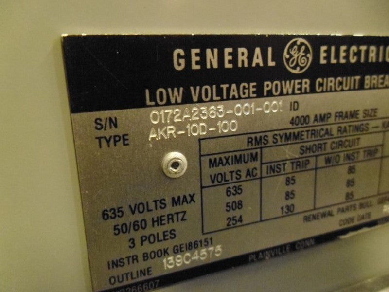 GENERAL ELECTRIC P04AKR0474 NSMP