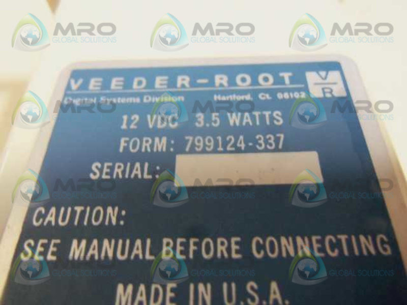 VEEDER-ROOT 799124-337 MINICOUNTER TOTALIZER  UNMP