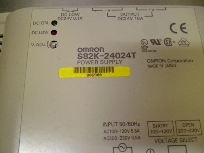 Omron S82K24024T POWER SUPPLY NSFP * GENUINE * S82K 24024T