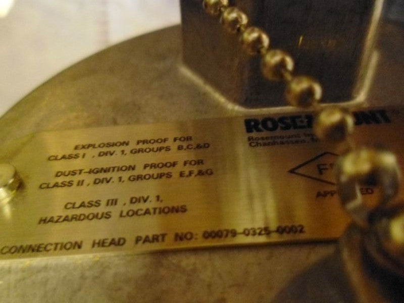 ROSEMOUNT 00079-0325-0002 w/ 0078R21C30A125W50E5 (AS PICTURED)  NSMP