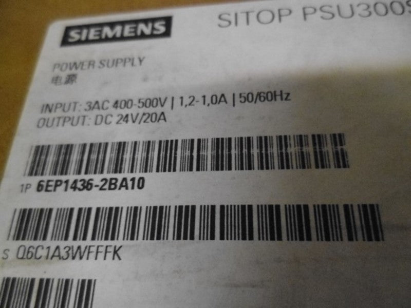 SIEMENS 6EP1436-2BA10 POWER SUPPLY * FACTORY SEALED *