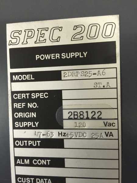 FOXBORO 2DRPS25-A6 POWER SUPPLY  UNMP