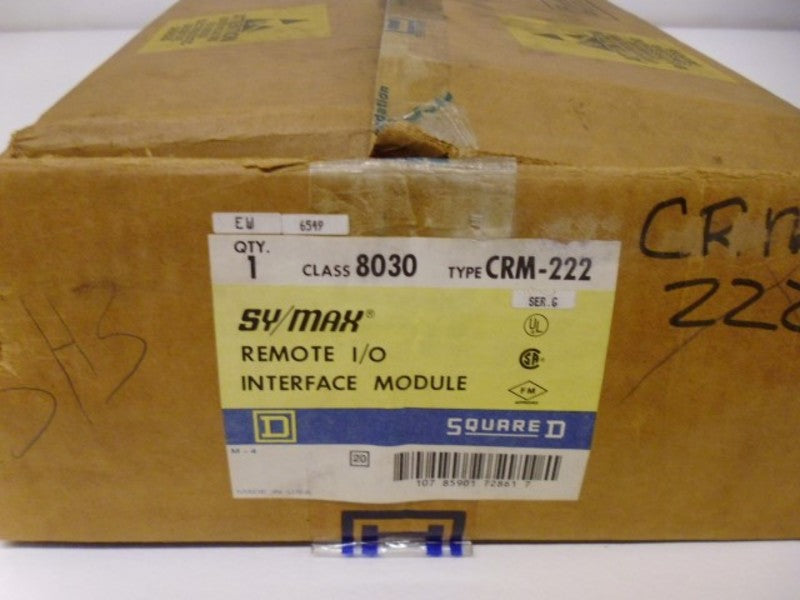 SQUARE D SY/MAX 8030-CRM222 REMOTE I/O INTERFACE MODULE  NSMP