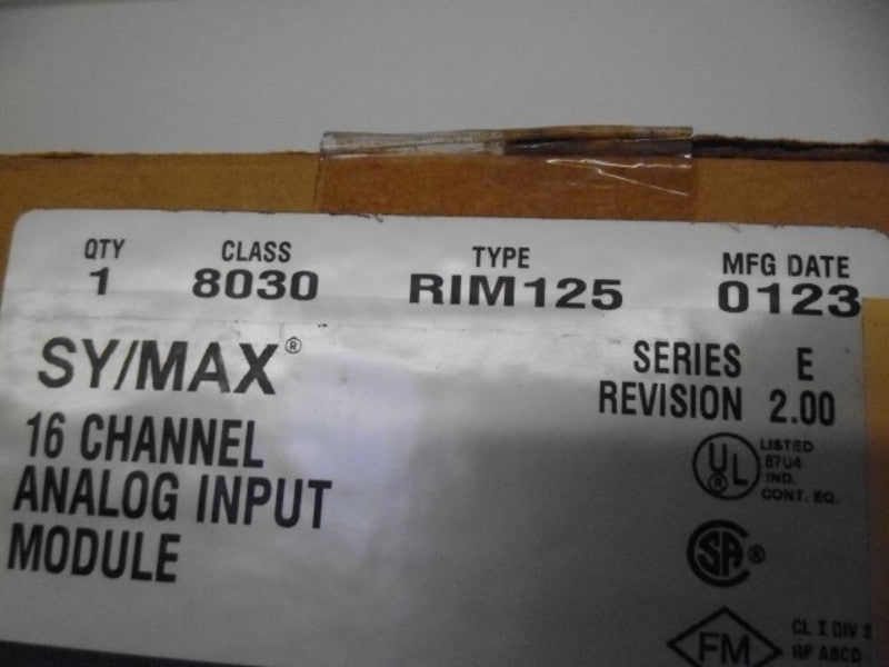 SQUARE D SY/MAX 8030-RIM125  NSFS