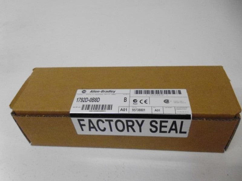 ALLEN BRADLEY 1792D-0B8D SER. B I/O BLOCK DATE: 2012 * FACTORY SEALED *