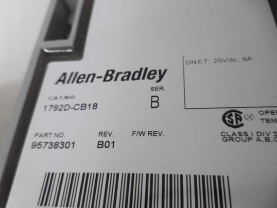 ALLEN BRADLEY 1792D-CB18 SER. B ARMOR BLOCK * NEW IN BOX *