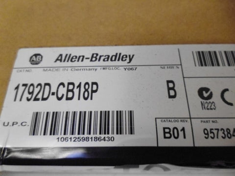 ALLEN BRADLEY 1792D-CB18P SER. B ARMOR BLOCK MAXUM * NEW IN BOX *