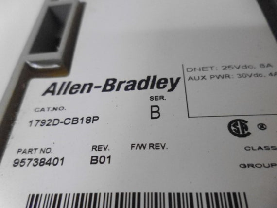 ALLEN BRADLEY 1792D-CB18P SER. B ARMORBLOCK MAXUM * NEW NO BOX *