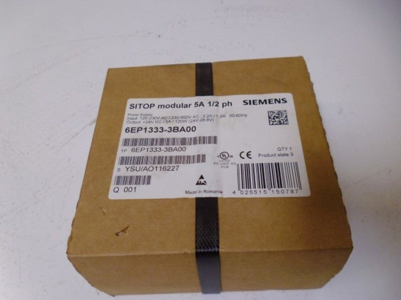 SIEMENS SITOP MODULAR 6EP1333-3BA00 POWER SUPPLY * FACTORY SEALED *