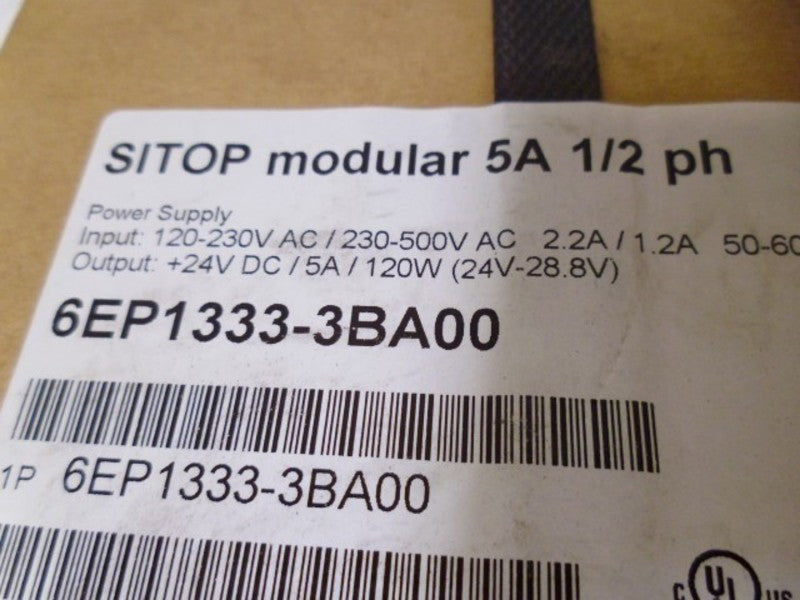 SIEMENS SITOP MODULAR 6EP1333-3BA00 POWER SUPPLY * FACTORY SEALED *