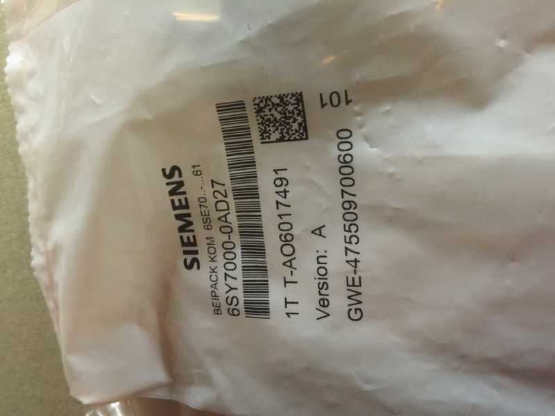 SIEMENS 6SY7000-0AD27 TERMINAL BLOCK SET * NEW IN FACTORY BAG *