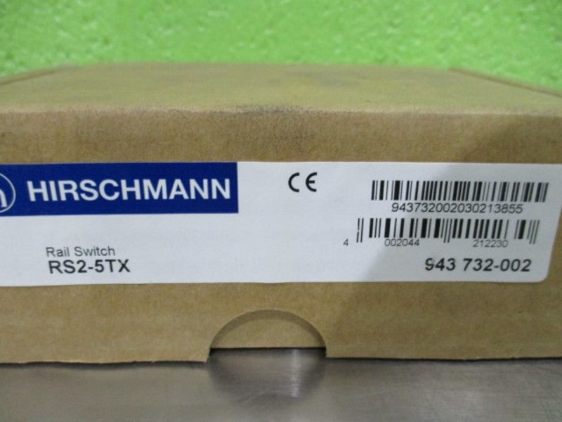 HIRSCHMANN RS2-5TX RAIL SWITCH ETHERNET SWITCH *NEW IN BOX*