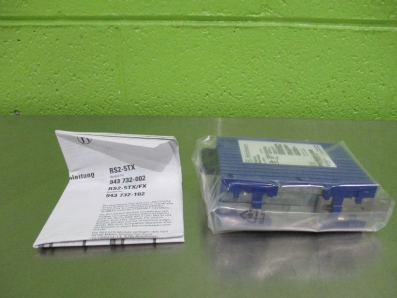 HIRSCHMANN RS2-5TX RAIL SWITCH ETHERNET SWITCH *NEW IN BOX*