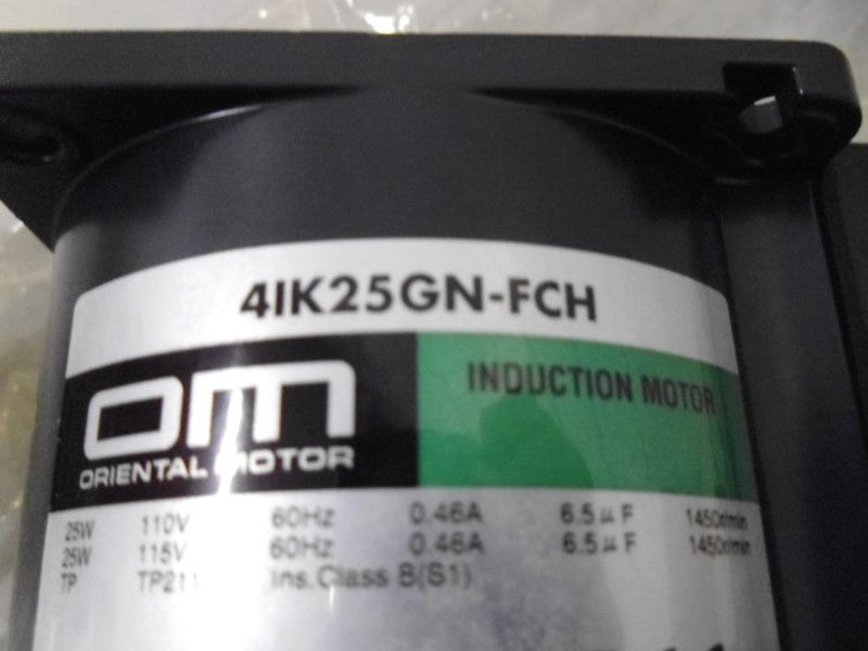 ORIENTAL MOTOR 4IK25GN-FCH INDUCTION MOTOR *NEW IN BOX*