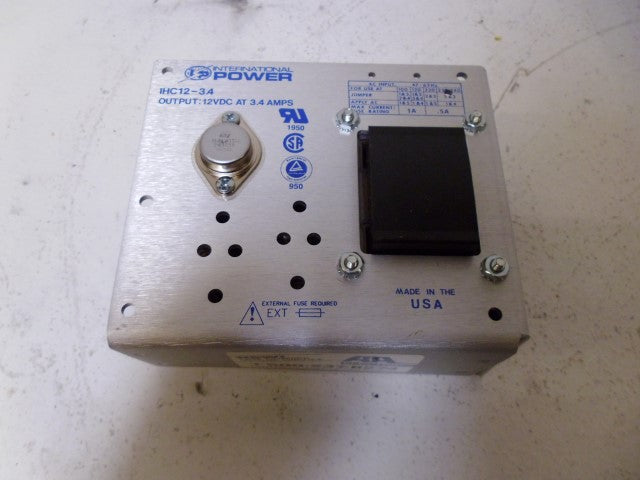 INTERNATIONAL POWER IHC12-3.4 POWER SUPPLY *NEW IN BOX*