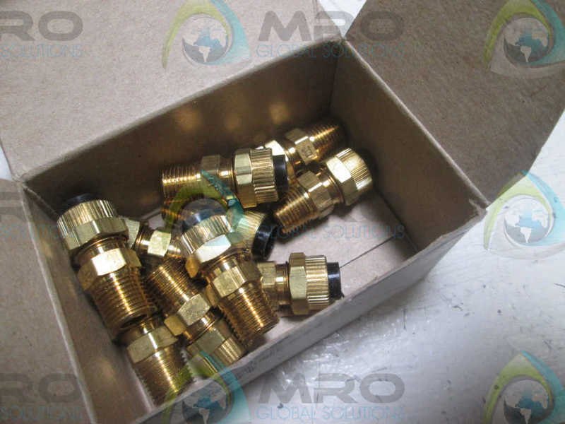 LOT OF 10 PARKER X68P-5-2 FITTINGS  NSMP