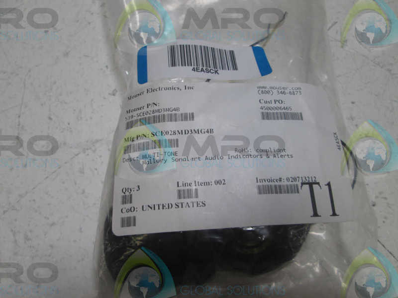 LOT OF 3 MALLORY SCE028MD3MG4B SONALERT  NSMP
