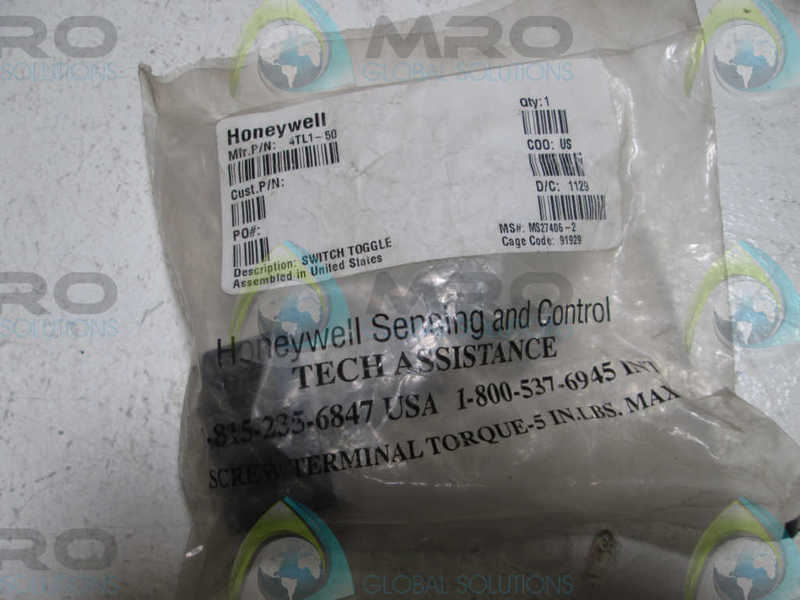 HONEYWELL 4TL1-50 TOGGLE SWITCH  NSMP