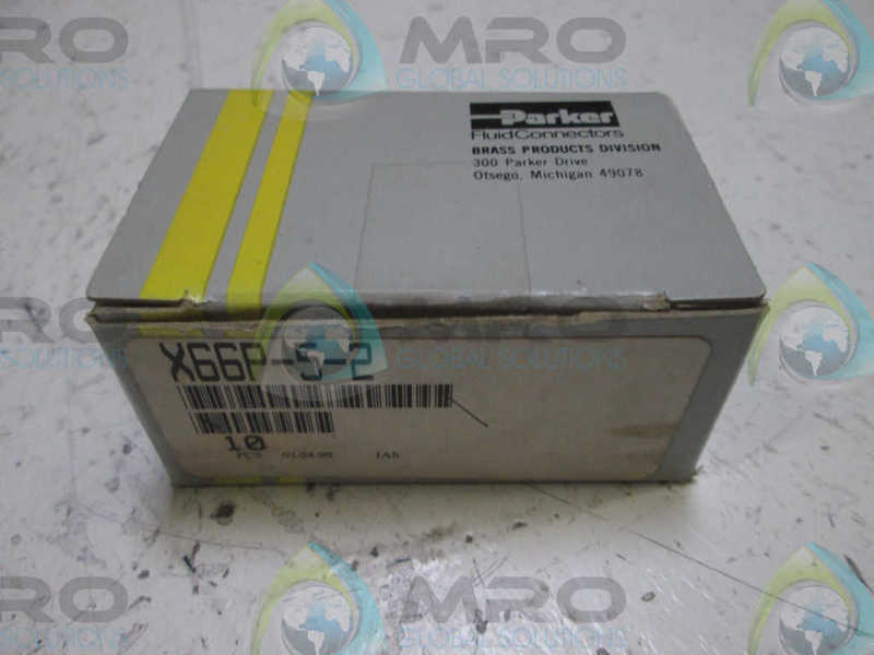 LOT OF 6 PARKER X66P-5-2 FITTINGS  NSMP