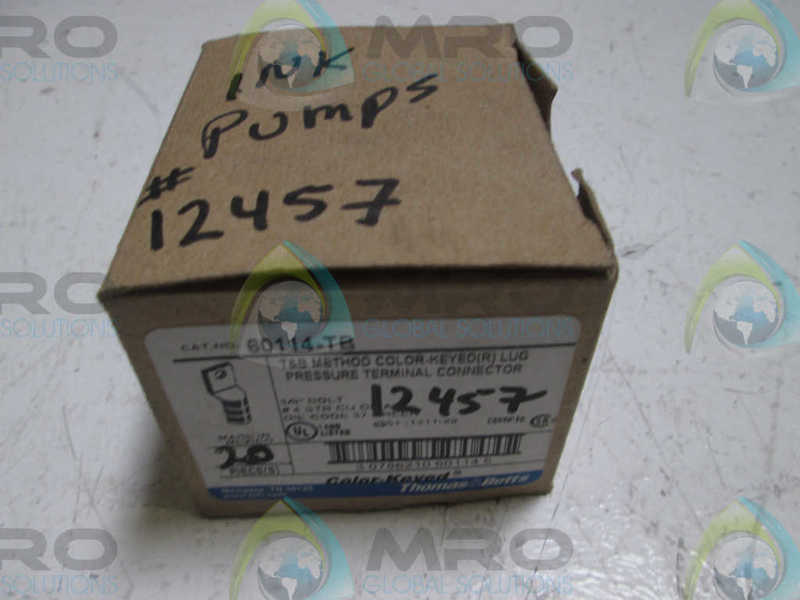 LOT OF 9 THOMAS & BETTS 60114-TB CRIMP LUGS * NEW IN BOX *
