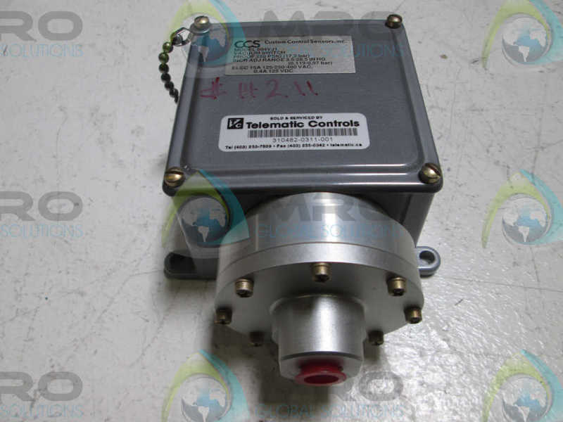 CCS 604VJ1 DUAL SNAP PRESSURE SWITCH  NSNP