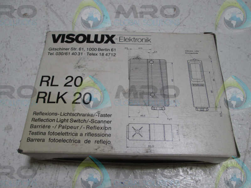 VISOLUX RL22-6/16 PHOTOELECTRIC SENSOR  NSMP