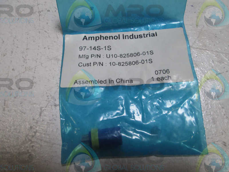 AMPHENOL 97-14S-1S SOLDER TYPE INSERTS  NSMP