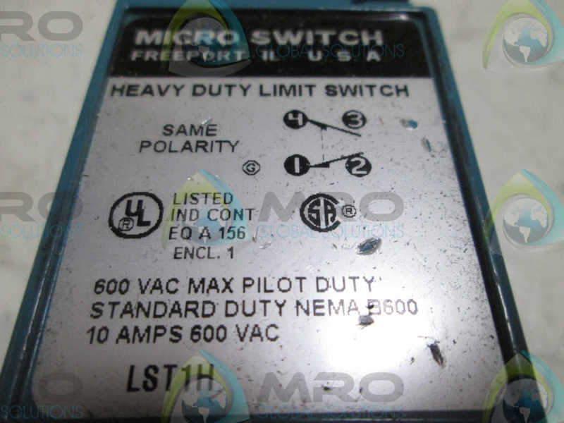MICRO SWITCH LST1H LIMIT SWITCH  UNMP