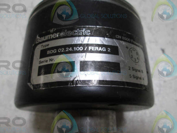 BAUMER BDG02.24.100/FERAG2 ENCODER  UNMP