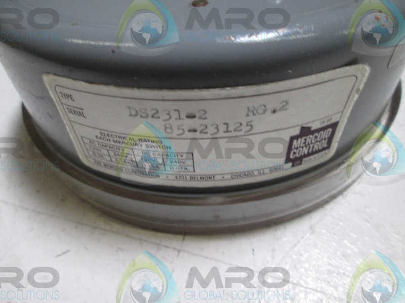 MERCOID DS231-2 RG.2 PRESSURE SWITCH  UNMP