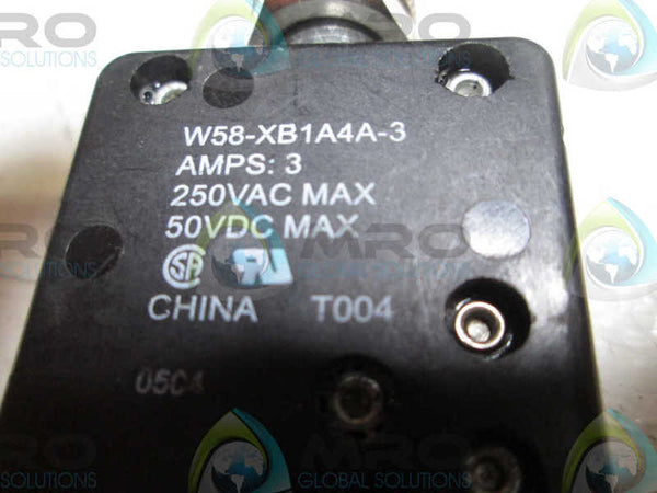 TYCO W58-XB1A4A-3 CIRCUIT BREAKER  NSNP