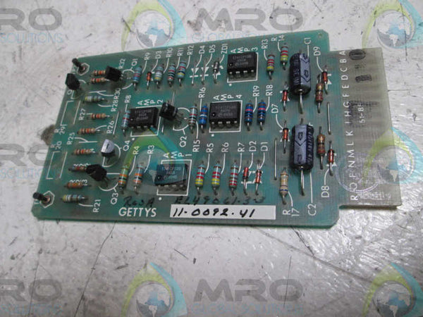 GETTYS 11-0092-41 PC BOARD  UNMP
